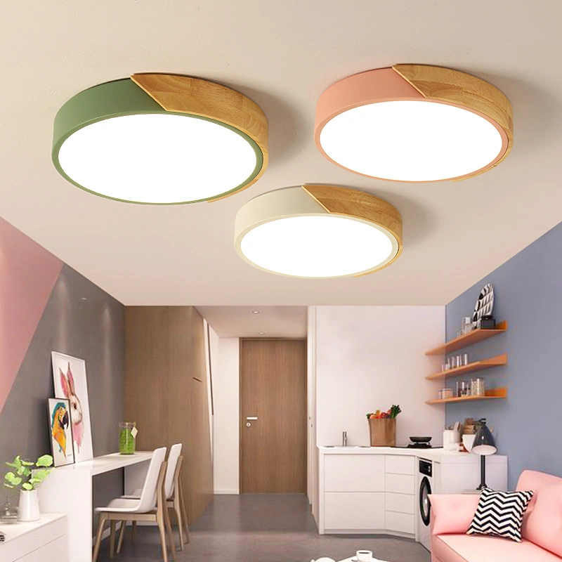 Wood and Metal Ceiling Lights Fixtures for Indoor Home Lamp (WH-WA-03)